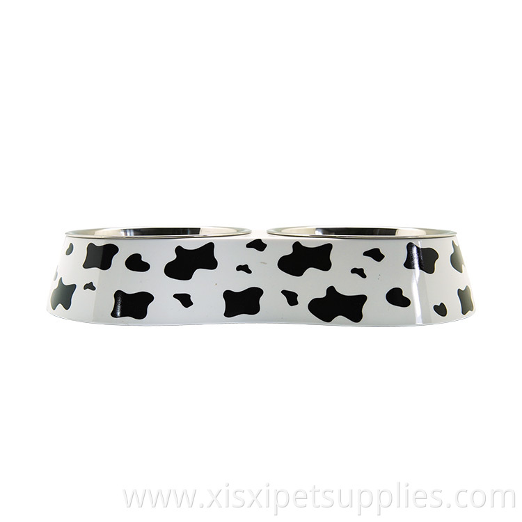 Free Sample Wholesale Factory OEM Melamine Pet Dog Feeder double cat bowl